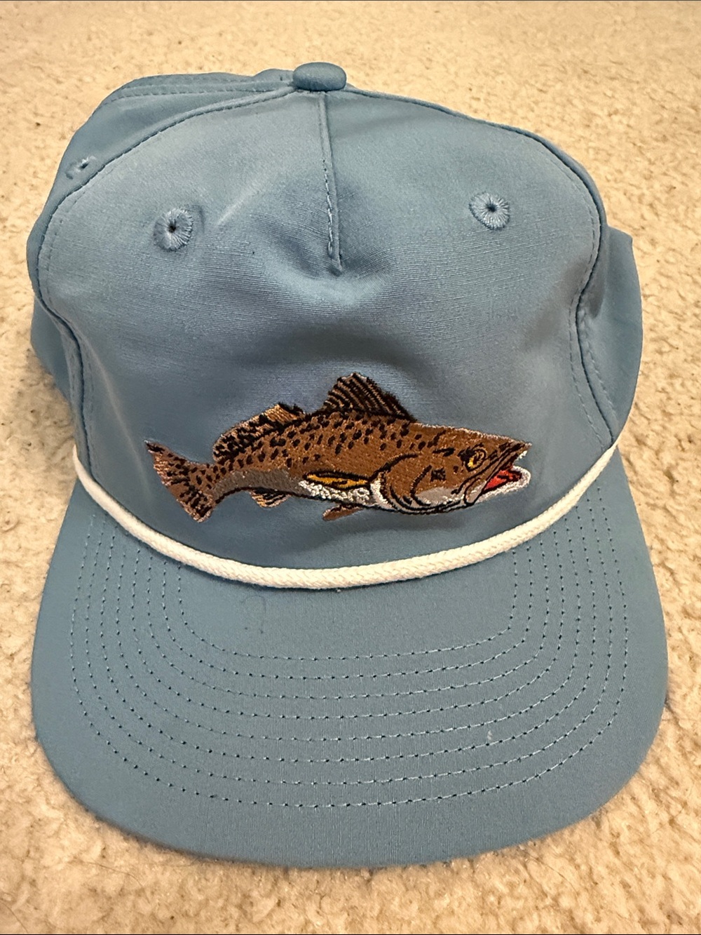Duck camp Blue Trout Embroidered Fishing Cap